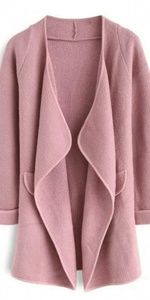 Chicwish Just Knitted Pink Coat